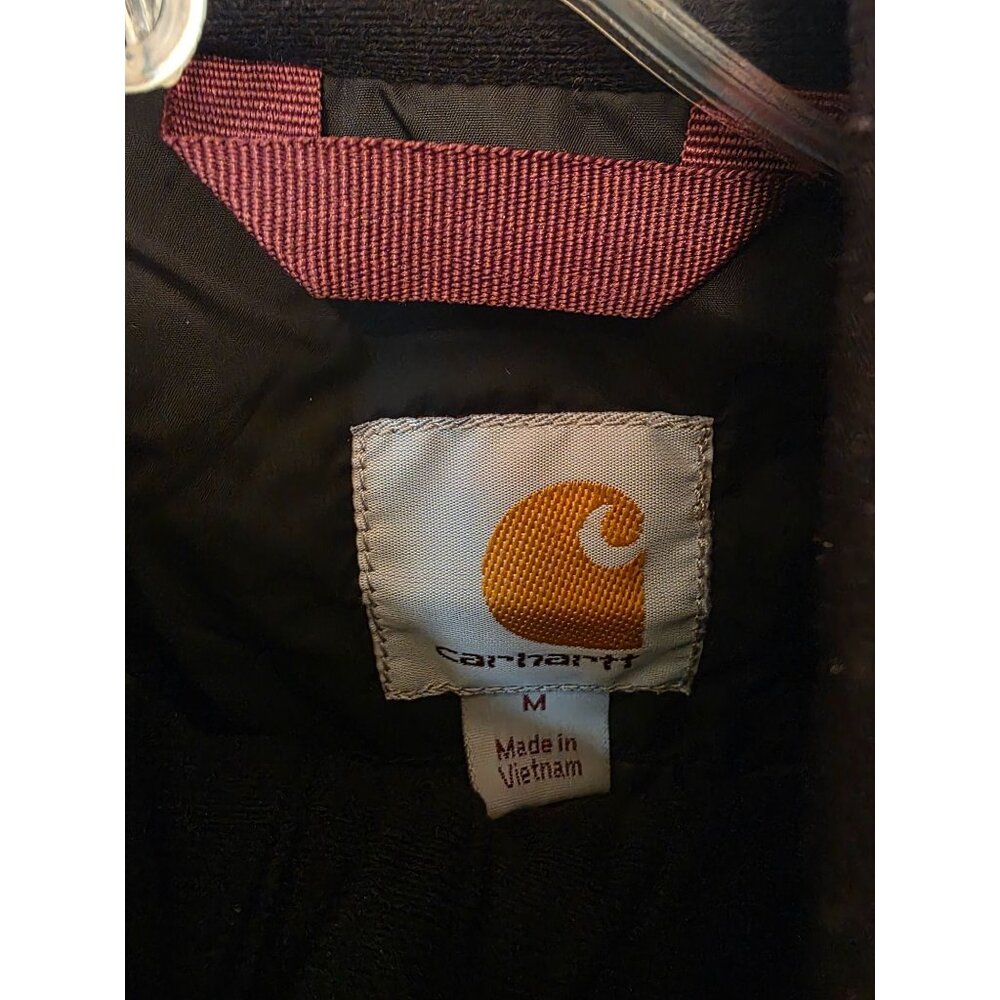 Carhartt Gilliam Rain Defender Men's Black Puffer M Company Logo Great Condition - Picture 4 of 12
